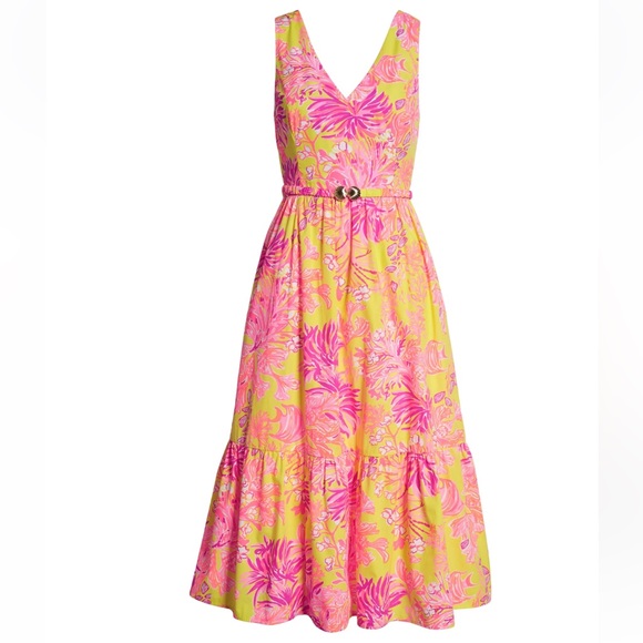 Lilly Pulitzer Dresses & Skirts - NWT Lilly Pulitzer Bri Floral Print Cotton Sundress